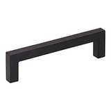 Hardware Resources 105mm Overall Length Square Cabinet Bar Pull - 96 mm center-to-center Holes - Screws Included - Matte Black - 625-96MB