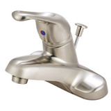 Kingston Brass Single Handle Lavatory Faucet with Pop-Up Drain - Satin Nickel KB518