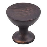 Hardware Resources 667DBAC 1-1/4" Diameter Cabinet Knob - Screws Included - Brushed Oil Rubbed Bronze