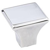 Hardware Resources 1-1/8" Overall Length Square Cabinet Knob - Screws Included - Polished Chrome - 972PC