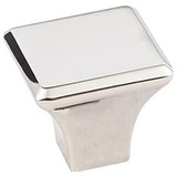 Hardware Resources 1-1/8" Overall Length Square Cabinet Knob - Screws Included - Polished Nickel - 972NI