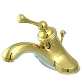 Kingston Brass Single Handle Lavatory Faucet with Pop-Up Drain - Polished Brass