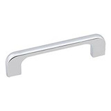 Hardware Resources 264-96PC 4-7/16" Overall Length Cabinet Pull - 96 mm center-to-center Holes - Screws Included - Polished Chrome