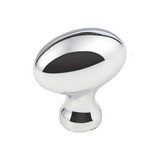 Hardware Resources 1-9/16" Overall Length Football Cabinet Knob - Screws Included - Polished Chrome - 3991PC