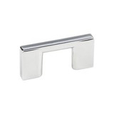 Hardware Resources 2-1/4" Overall Length Square Cabinet Pull 32 mm center-to-center - Screws Included - Polished Chrome - 635-32PC