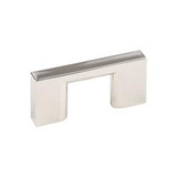 Hardware Resources 2-1/4" Overall Length Square Cabinet Pull 32 mm center-to-center - Screws Included - Polished Nickel - 635-32NI