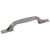 Hardware Resources 6-1/2" Overall Length Cabinet Pull - 96 mm center-to-center Holes - Screws Included - Brushed Pewter - 382-96BNBDL