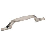 Hardware Resources 6-1/2" Overall Length Cabinet Pull - 96 mm center-to-center Holes - Screws Included - Satin Nickel - 382-96SN