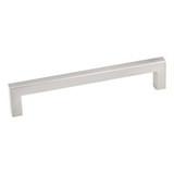 Hardware Resources 625-128SN 137mm Overall Length Square Cabinet Bar Pull - Screws Included - 128 mm center-to-center Holes - Satin Nickel
