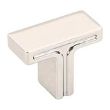Hardware Resources 1-3/8" Overall Length Rectangle Cabinet Knob - Screws Included - Polished Nickel - 867NI
