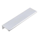Hardware Resources 6" Overall Length Tab Pull 127 mm center-to-center. Packaged with two 1/2" Wood screws. Finish: Brushed Chrome - A500-6BC