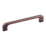 Hardware Resources 5-3/4" Overall Length Cabinet Pull - Screws Included - 128 mm center-to-center Holes - Brushed Oil Rubbed Bronze - 264-128DBAC