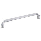 Hardware Resources 6-13/16" Overall Length Scroll Cabinet Pull - 160 mm center-to-center Holes - Screws Included - Brushed Chrome - 239-160BC