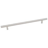 Hardware Resources 334SS 334 mm (13-1/8") Overall Length 7/16" Diameter Hollow Stainless Steel Cabinet Bar Pull with Beveled Ends 256 mm center-to-center - Screws Included - Stainless Steel