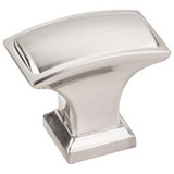Hardware Resources 1-1/2" Overall Length Pillow Top Cabinet Knob - Screws Included - Satin Nickel - 435L-SN