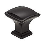 Hardware Resources 1-1/4" Overall Length Pillow Top Cabinet Knob - Screws Included - Matte Black - 435MB