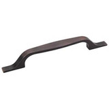 Hardware Resources 382-128DBAC 7-3/4" Overall Length Cabinet Pull - Screws Included - 128 mm center-to-center Holes - Brushed Oil Rubbed Bronze