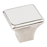 Hardware Resources 1-1/4" Overall Length Square Cabinet Knob - Screws Included - Polished Nickel - 972L-NI