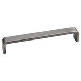 Hardware Resources 6-9/16" Overall Length Cabinet Pull - 160 mm center-to-center Holes - Screws Included - Brushed Pewter - 193-160BNBDL