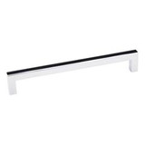 Hardware Resources 169mm Overall Length Square Cabinet Bar Pull - 160 mm center-to-center Holes - Screws Included - Polished Chrome - 625-160PC