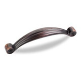 Hardware Resources 415-96DBAC 4-3/8" Overall Length Cabinet Pull - 96 mm center-to-center Holes - Screws Included - Brushed Oil Rubbed Bronze