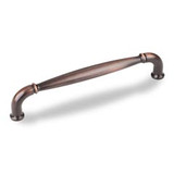 Hardware Resources 737-128DBAC 5-1/2" Overall Length Cabinet Pull - Screws Included - 128 mm center-to-center Holes - Brushed Oil Rubbed Bronze
