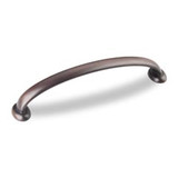 Hardware Resources 5-5/8" Overall Length Cabinet Pull - Screws Included - 128 mm center-to-center Holes - Brushed Oil Rubbed Bronze - 650-128DBAC