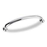 Hardware Resources 5-5/8" Overall Length Cabinet Pull - Screws Included - 128 mm center-to-center Holes - Polished Chrome - 650-128PC