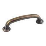 Hardware Resources 4-5/8" Overall Length Gavel Cabinet Pull - 96 mm center-to-center Holes - Screws Included - Antique Brushed Satin Brass - 527ABSB