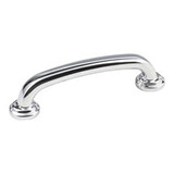 Hardware Resources 527PC 4-5/8" Overall Length Gavel Cabinet Pull - 96 mm center-to-center Holes - Screws Included - Polished Chrome