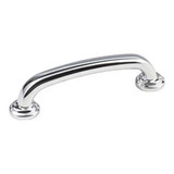 Hardware Resources 4-5/8" Overall Length Gavel Cabinet Pull - 96 mm center-to-center Holes - Screws Included - Polished Chrome - 527PC
