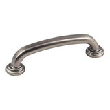 Hardware Resources 527BNBDL 4-5/8" Overall Length Gavel Cabinet Pull - 96 mm center-to-center Holes - Screws Included - Brushed Pewter