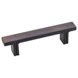 Hardware Resources 867-3DBAC 4-5/16" Overall Length Rectangle Cabinet Pull - Screws Included - Brushed Oil Rubbed Bronze