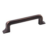 Hardware Resources 4-15/16" Overall Length Cabinet Pull - 96 mm center-to-center Holes - Screws Included - Brushed Oil Rubbed Bronze - 839-96DBAC