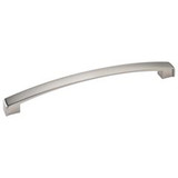 Hardware Resources 8" Overall Length Cabinet Pull - 192 mm center-to-center - Screws Included - Satin Nickel - 549-192SN