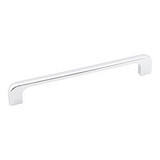 Hardware Resources 264-160PC 7" Overall Length Cabinet Pull - 160 mm center-to-center Holes - Screws Included - Polished Chrome