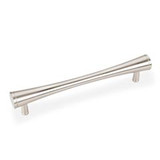 Hardware Resources 6" Overall Length Cabinet Bar Pull - Screws Included - 128 mm center-to-center Holes - Satin Nickel - 600SN