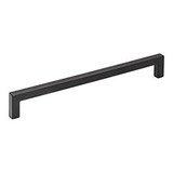 Hardware Resources 625-192MB 201mm Overall Length Square Cabinet Bar Pull - 192 mm center-to-center - Screws Included - Matte Black