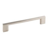 Hardware Resources 5-7/8" Overall Length Cabinet Pull - Screws Included - 128 mm center-to-center Holes - Satin Nickel - 635-128SN