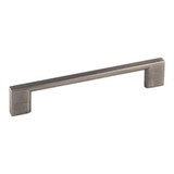 Hardware Resources 5-7/8" Overall Length Cabinet Pull - Screws Included - 128 mm center-to-center Holes - Brushed Pewter - 635-128BNBDL