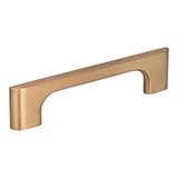 Hardware Resources 286-96SBZ 5-1/8" Overall Length Cabinet Pull - 96 mm center-to-center Holes - Screws Included - Satin Bronze