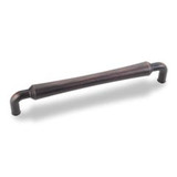 Hardware Resources 537-160DBAC 6-11/16" Overall Length Gavel Cabinet Pull - 160 mm center-to-center Holes - Screws Included - Brushed Oil Rubbed Bronze