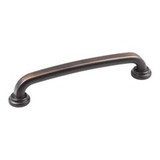 Hardware Resources 5-7/8" Overall Length Gavel Cabinet Pull - Screws Included - 128 mm center-to-center Holes - Brushed Oil Rubbed Bronze - 527-128DBAC