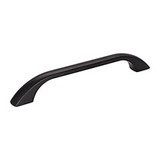 Hardware Resources 8" Overall Length Cabinet Pull - 160 mm center-to-center Holes - Screws Included - Matte Black - 4160MB
