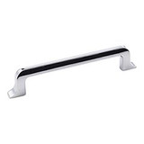 Hardware Resources 839-128PC 6-1/4" Overall Length Cabinet Pull - Screws Included - 128 mm center-to-center Holes - Polished Chrome