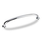 Hardware Resources 6-15/16" Overall Length Cabinet Pull - 160 mm center-to-center Holes - Screws Included - Polished Chrome - 650-160PC