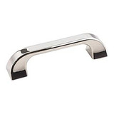 Hardware Resources 4-1/2" Overall Length Cabinet Pull - 96 mm center-to-center Holes - Screws Included - Polished Nickel - 972-96NI
