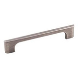 Hardware Resources 6-3/8" Overall Length Cabinet Pull - Screws Included - 128 mm center-to-center Holes - Brushed Pewter - 286-128BNBDL