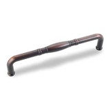 Hardware Resources 5-1/2" Overall Length Cabinet Pull - Screws Included - 128 mm center-to-center Holes - Brushed Oil Rubbed Bronze - Z290-128-DBAC