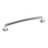 Hardware Resources 7-1/8" Overall Length Forged Look Flat Bottom Pull - 160 mm center-to-center Holes - Screws Included - Polished Chrome - MO6373-160PC